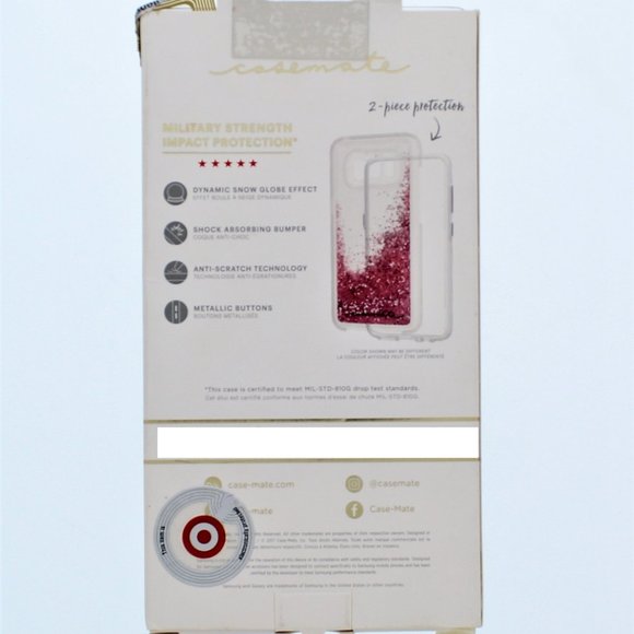 Case-Mate Naked Tough Waterfall Clear Samsung Galaxy S8 Rose Gold - Picture 2 of 2